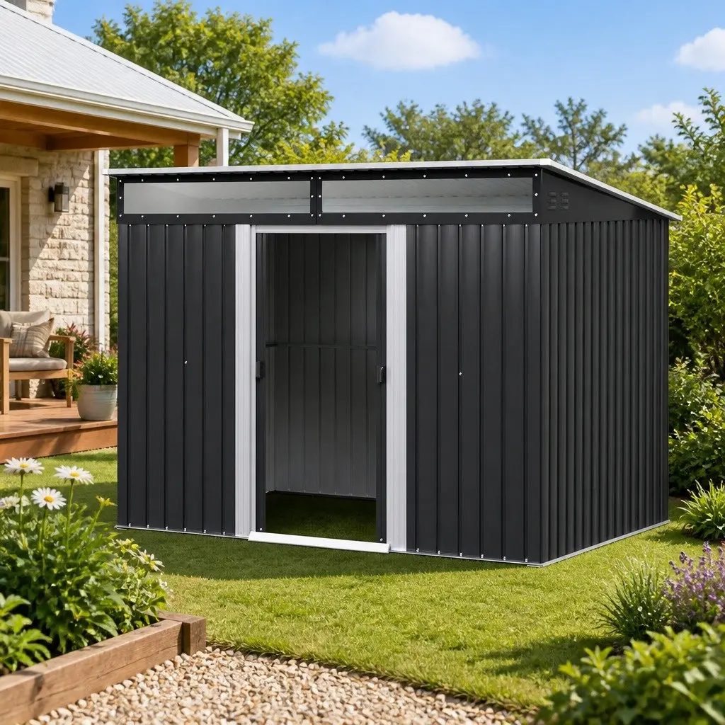 Garden Shed Outdoor Storage 2.60x1.95M Tool Workshop Shelter House