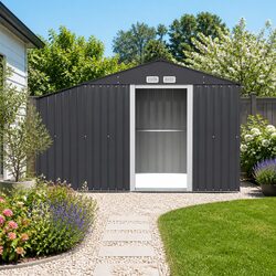 Specifications of 3.22x1.96M Garden Shed - Grey