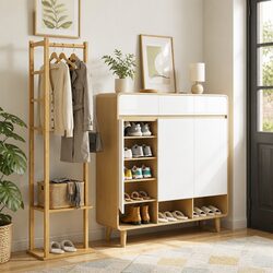 Dimensions and Specs of the Bamboo Shoe Rack Set