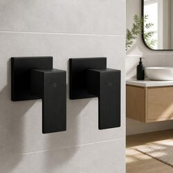 Specifications of Shower Twins Tap Wall Bath Taps in Matte Black
