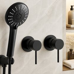 Specifications for Handheld Shower Head 4.5" Round Black