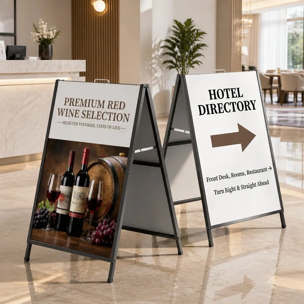 A1 Frame Sign Stand Double Sided Poster Display Board Outdoor Advertising