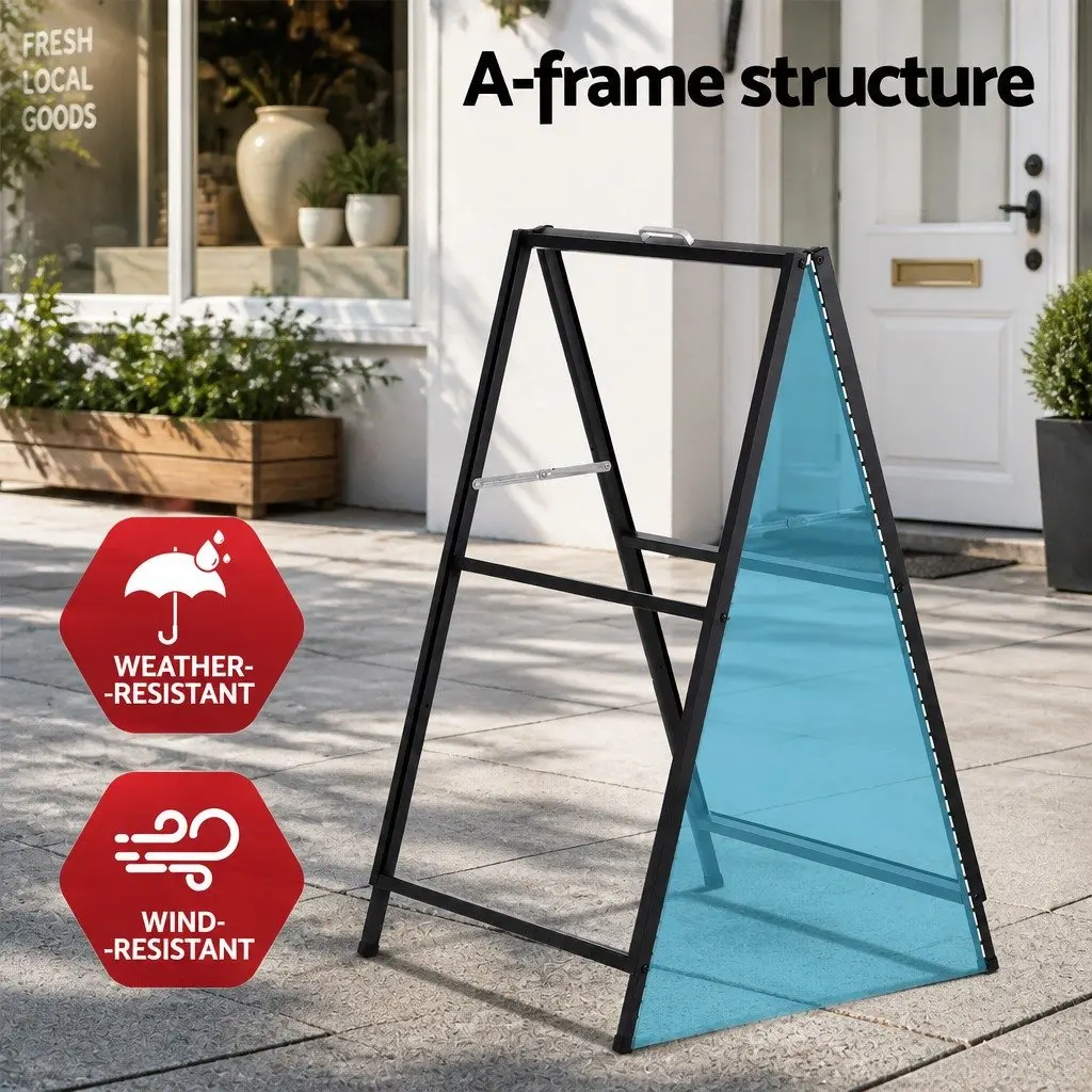 A1 Frame Sign Stand Double Sided Poster Display Board Outdoor Advertising