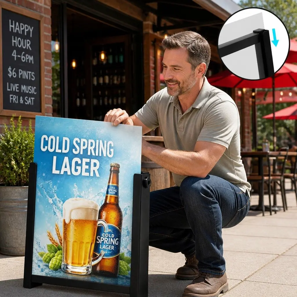 A1 Frame Sign Stand for Outdoor Use