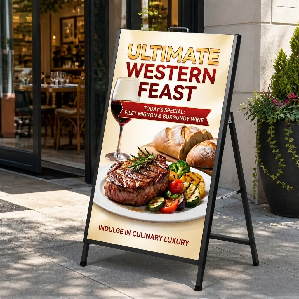 A1 Frame Sign Stand for Outdoor Use
