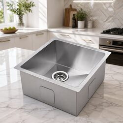 44x44cm Silver Stainless Steel Sink - Specifications Inside