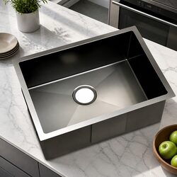 Kitchen Sink Stainless Steel 60x45cm Single Bowl Drop-in Flush-mount Undermount