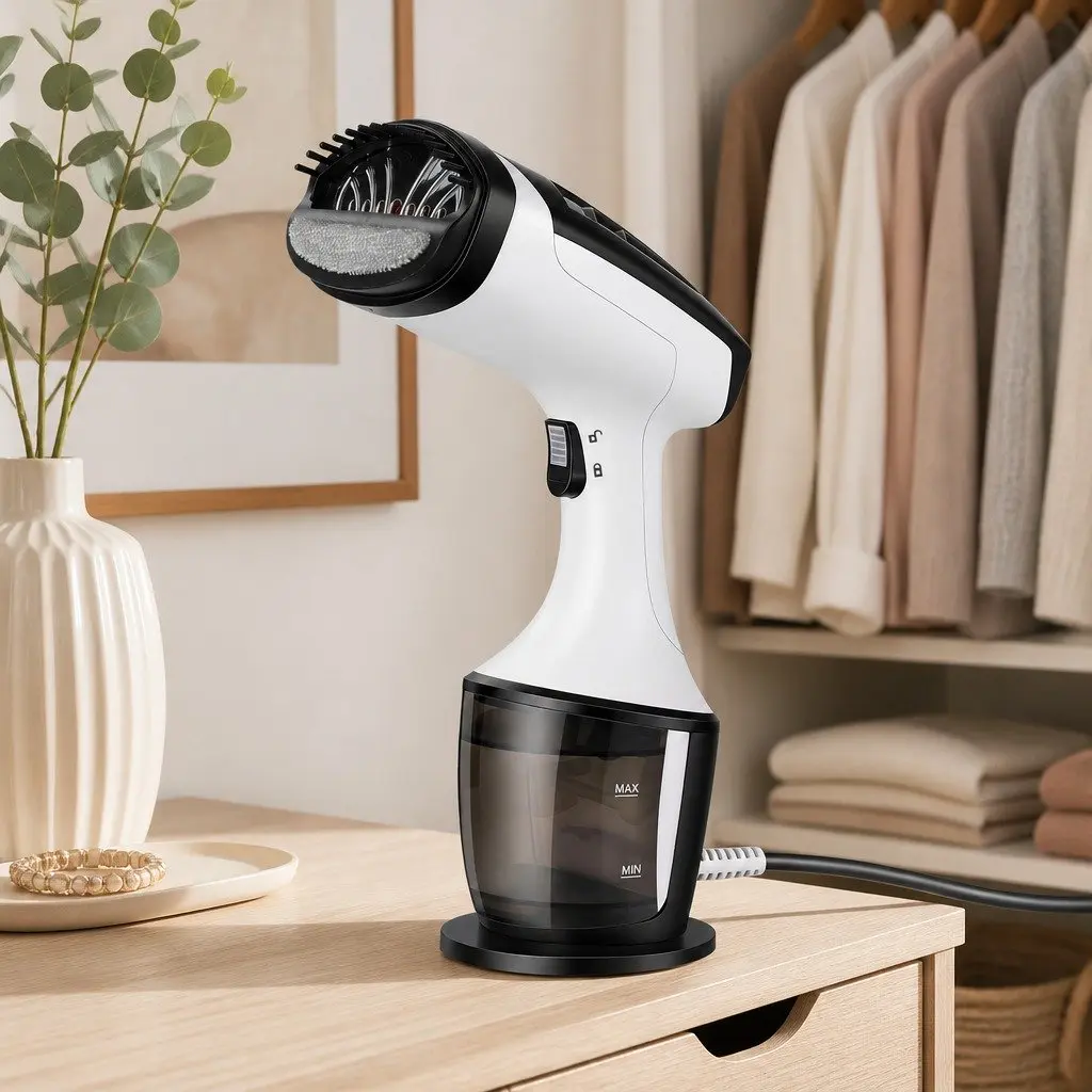 Handheld Garment Steamer 1500W Portable Fabric Care Fast Heat-Up Continuous