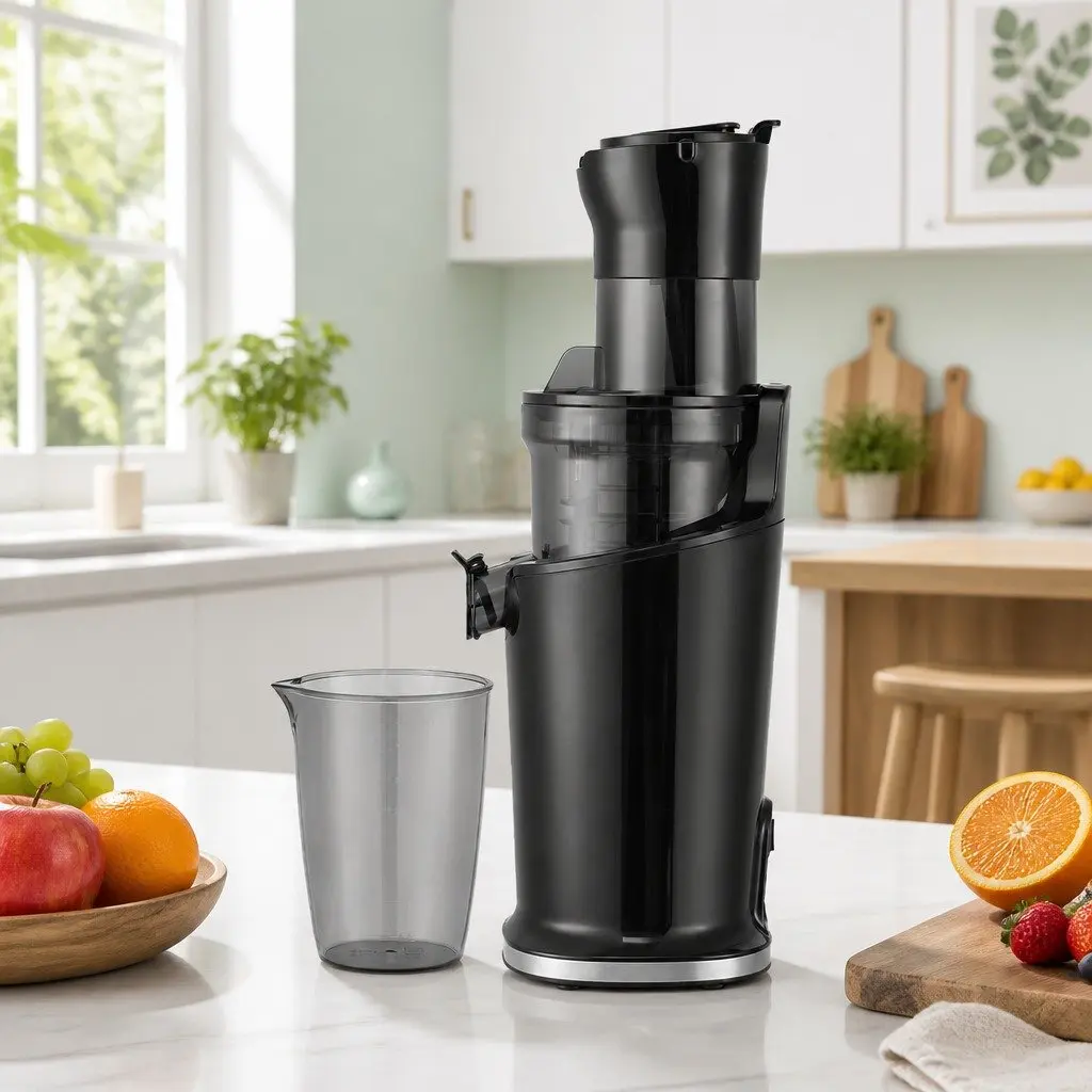 Slow Juicer Cold Press Fruit Juice Extractor 200W Low Speed Masticating Auger