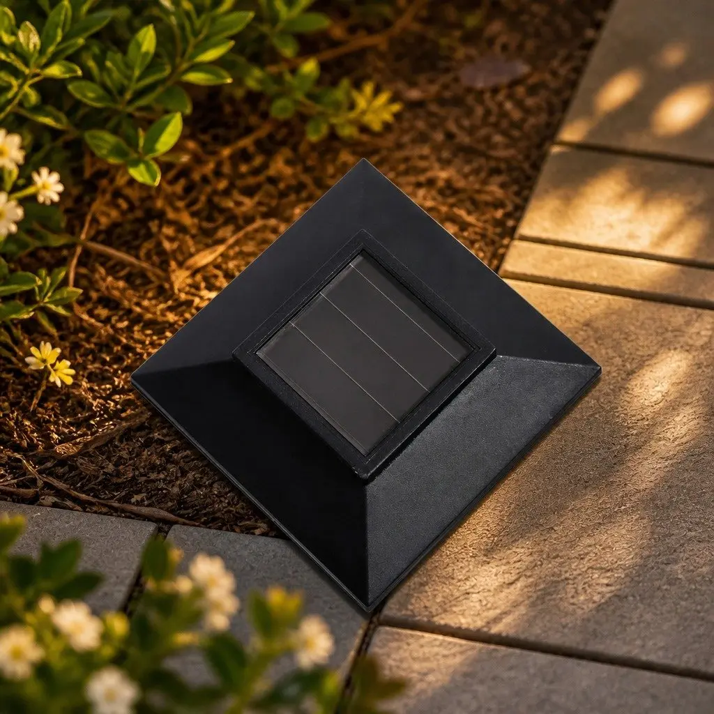 Solar Powered Garden Landscape Lights 12 LED Set Outdoor Patio Pathway Lighting