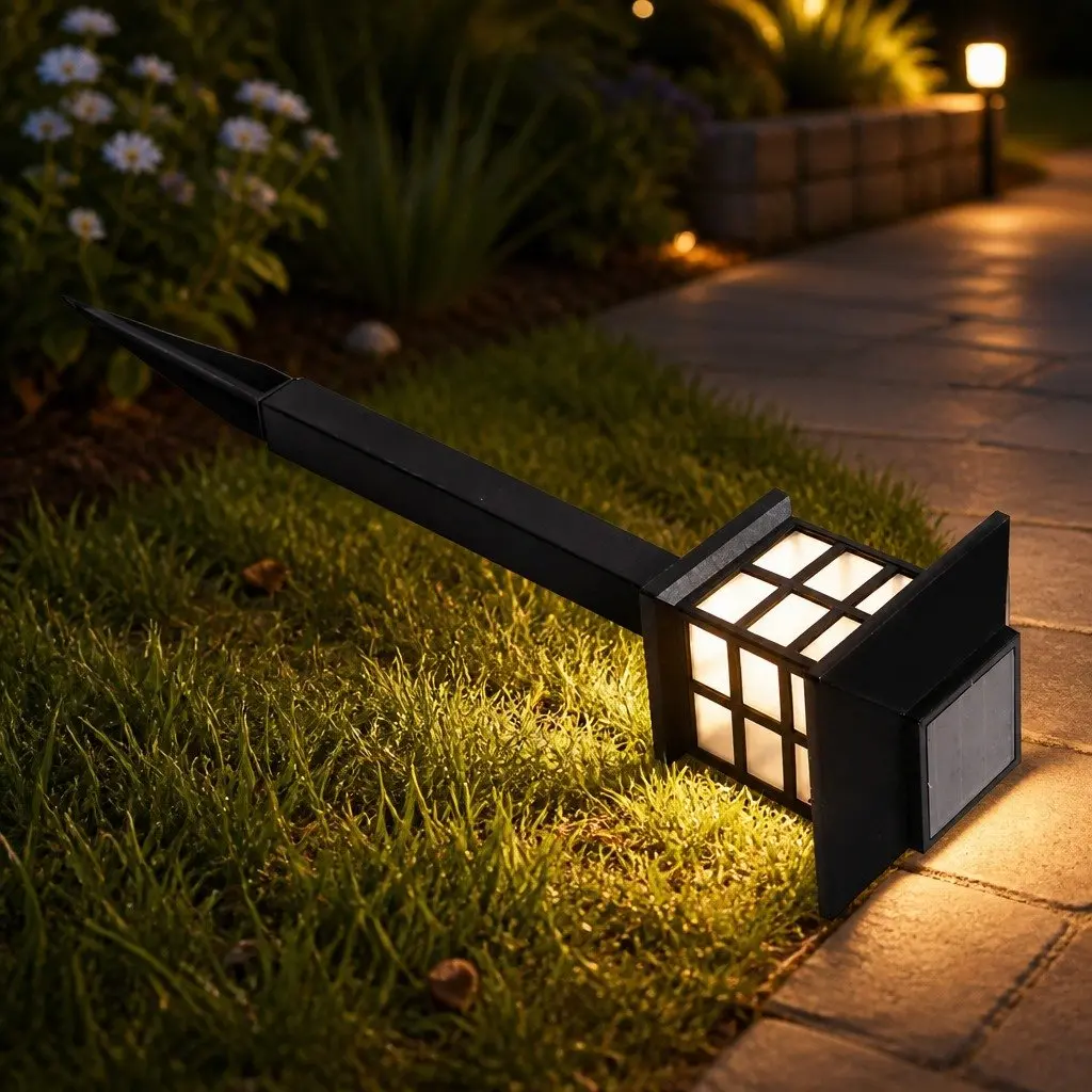 Solar Power Garden Lights 6 Pack LED Landscape Outdoor Pathway Yard Lighting