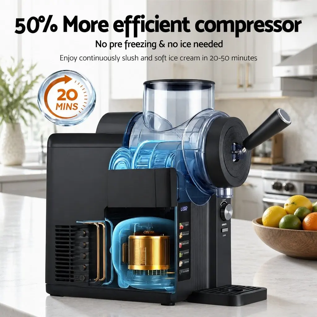 Slushie Machine Ice Cream Maker Kitchen 2L