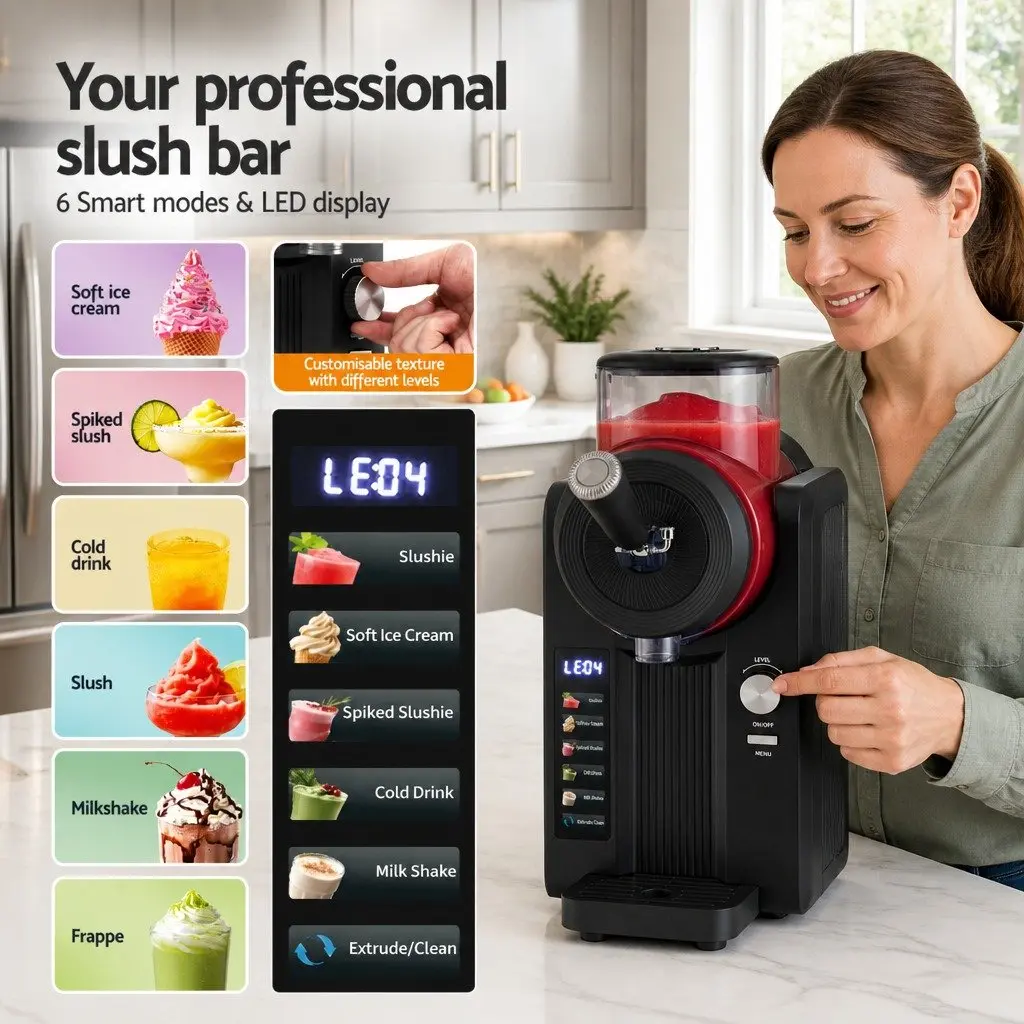 Slushie Machine Ice Cream Maker Kitchen 2L