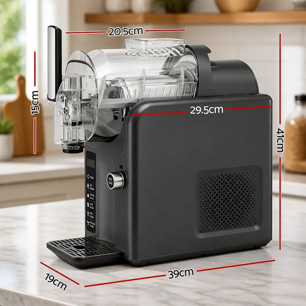 5in1 Slushie Machine Ice Cream Maker 2L Grey Soft Serve Frozen Drink Kitchen