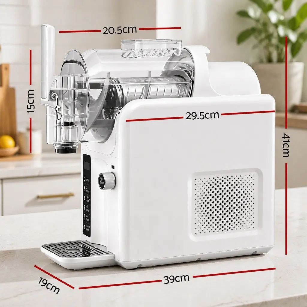 5in1 Slushie Machine Ice Cream Maker 2L White Soft Serve Frozen Drinks Home