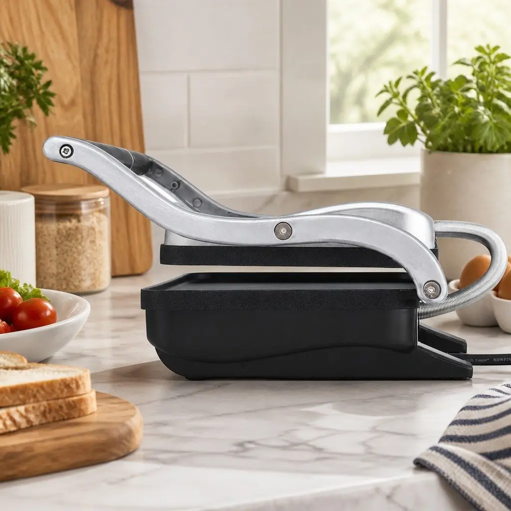 3 in 1 Sandwich Maker Steak Press Grill 1000W Toastie Press Fry Pan Black