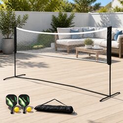 Portable Sports Net 3.6M Badminton Tennis Volleyball Pickleball Adjustable