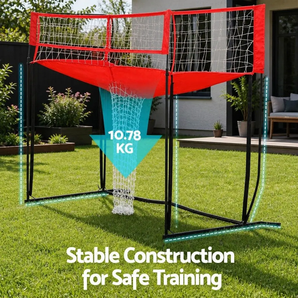 Volleyball Net Training Equipment Adjustable Height Portable for Beach and Backyard 244 x 107 x 335 cm