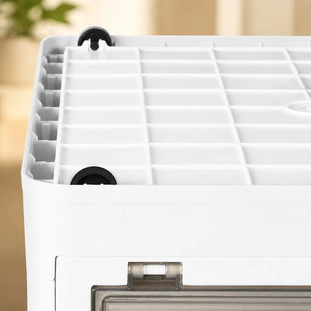 Stackable Storage Box for Home Organization Large Capacity Plastic Foldable 40.5cm x 29cm x 24cm