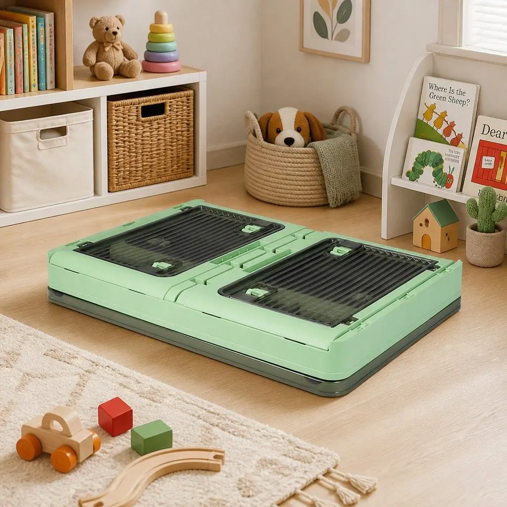 Stackable Storage Box Plastic Container with Lid Large Capacity Home Organizer 28L 55L 124L