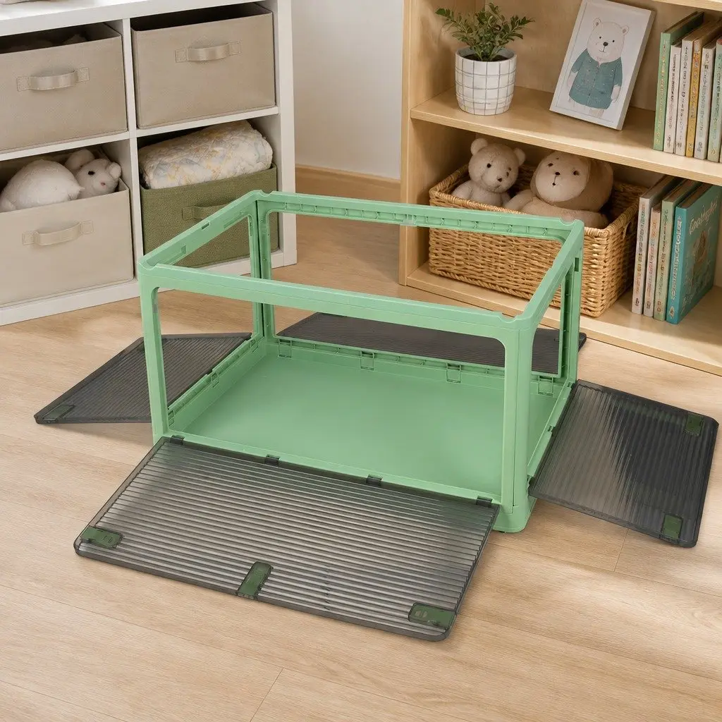 Stackable Storage Box Plastic Container with Lid Large Capacity Home Organizer 28L 55L 124L