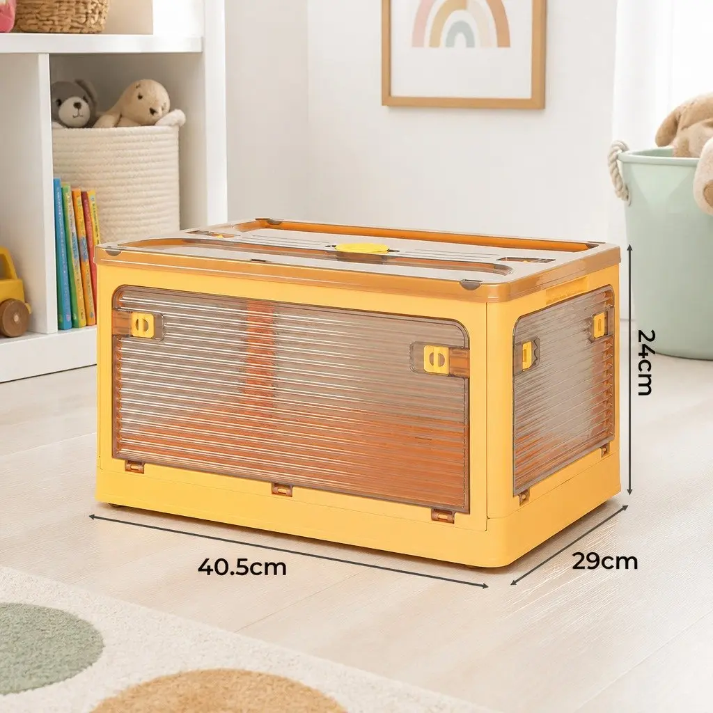 Stackable Storage Container for Home Organization Small Orange