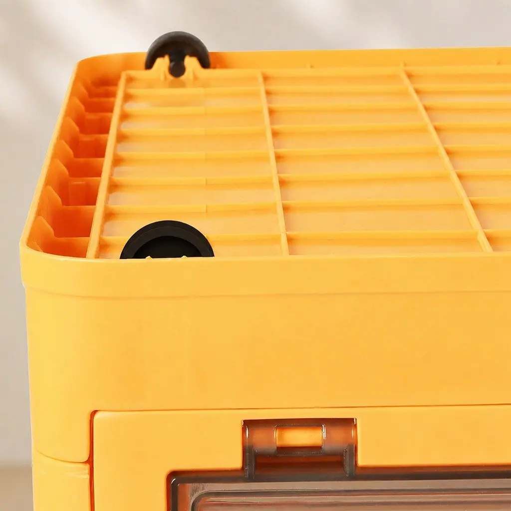 Stackable Storage Container for Home Organization Small Orange