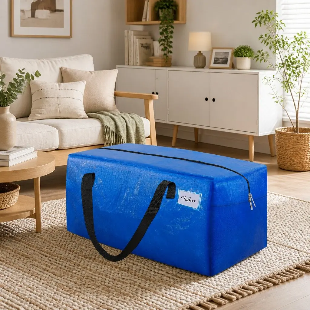 6 Pack Moving Storage Bags Heavy Duty Waterproof Carry Backpack Organiser