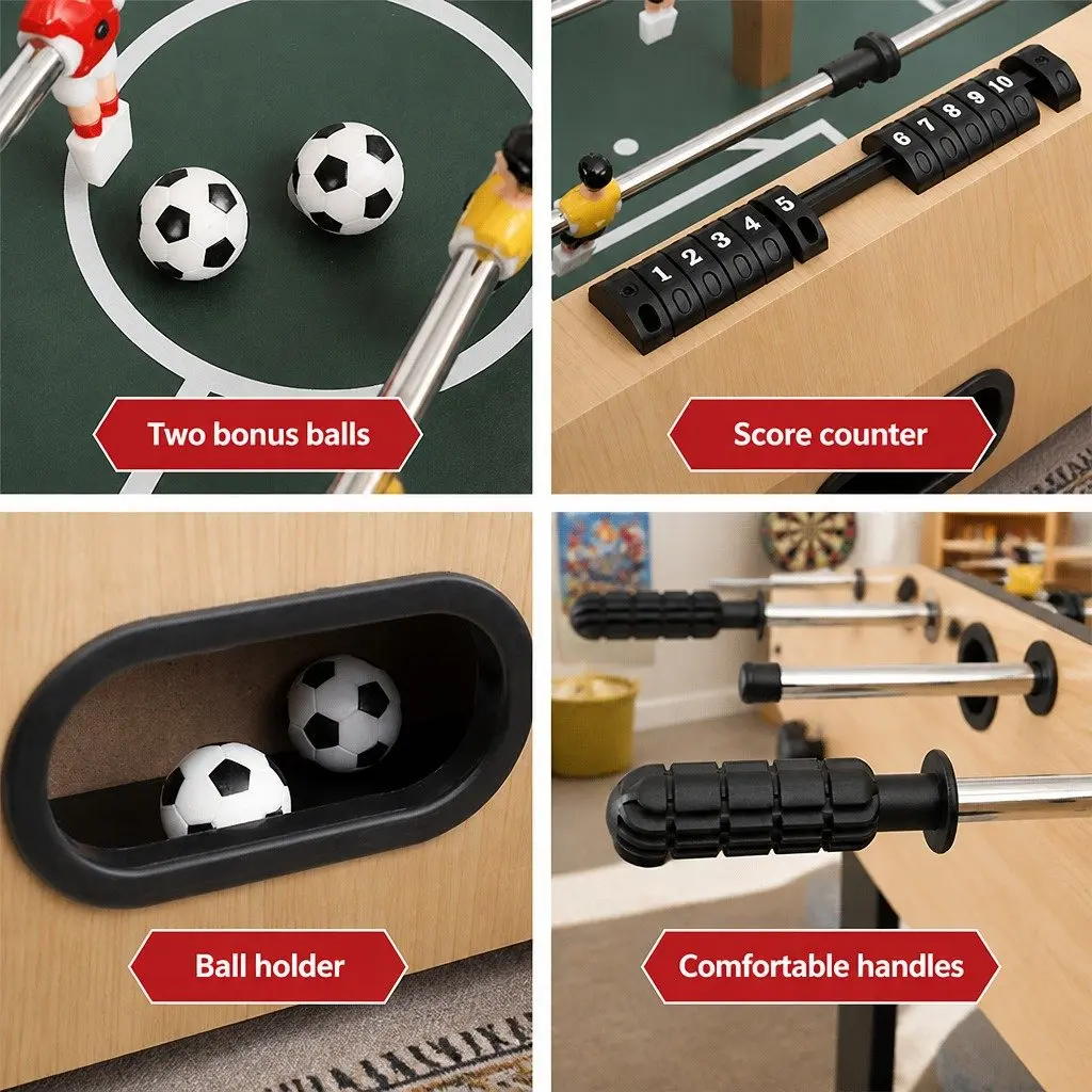 4FT Foosball Soccer Table with Score Counter