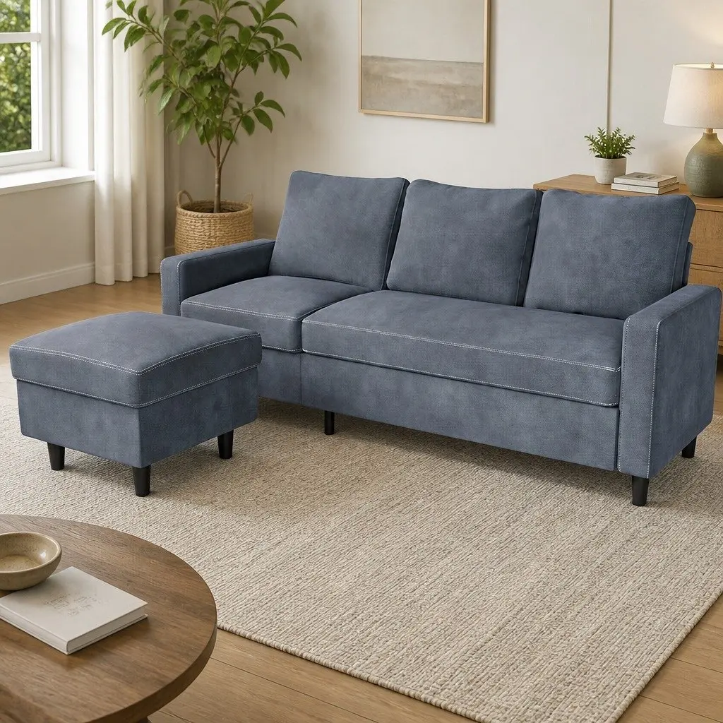 L-Shaped Sectional Sofa Lounge Set
