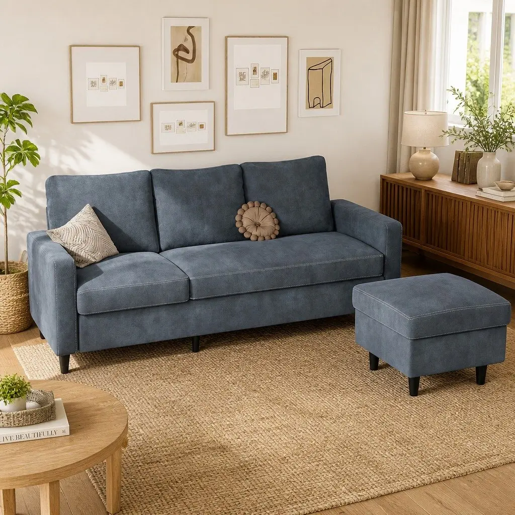L-Shaped Sectional Sofa Lounge Set