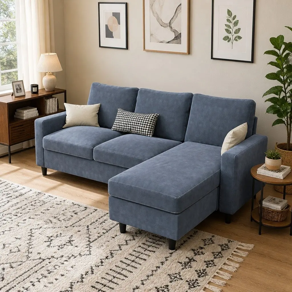 L-Shaped Sectional Sofa Lounge Set