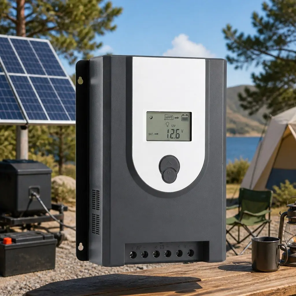50A MPPT Solar Charge Controller 12V 24V Auto Battery Regulator Bluetooth
