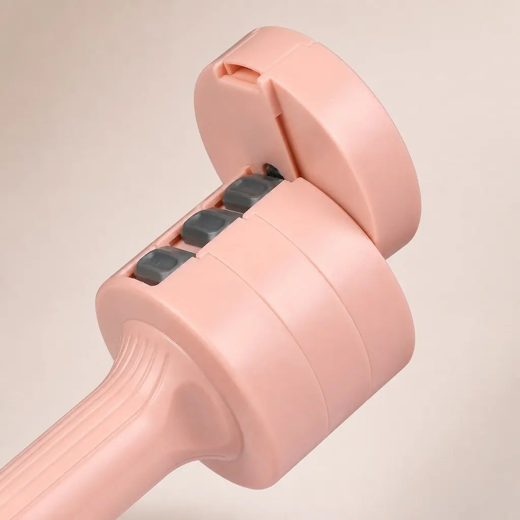 Adjustable Dumbbells Set 1kg to 5kg Compact Home Gym Fitness Training Pink