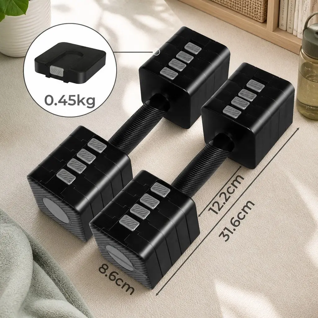 Adjustable Dumbbells Pair 2.8kg-10kg