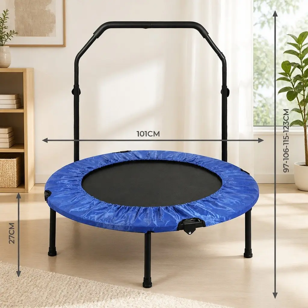 40 Inch Foldable Mini Trampoline Rebounder Fitness Bouncer Home