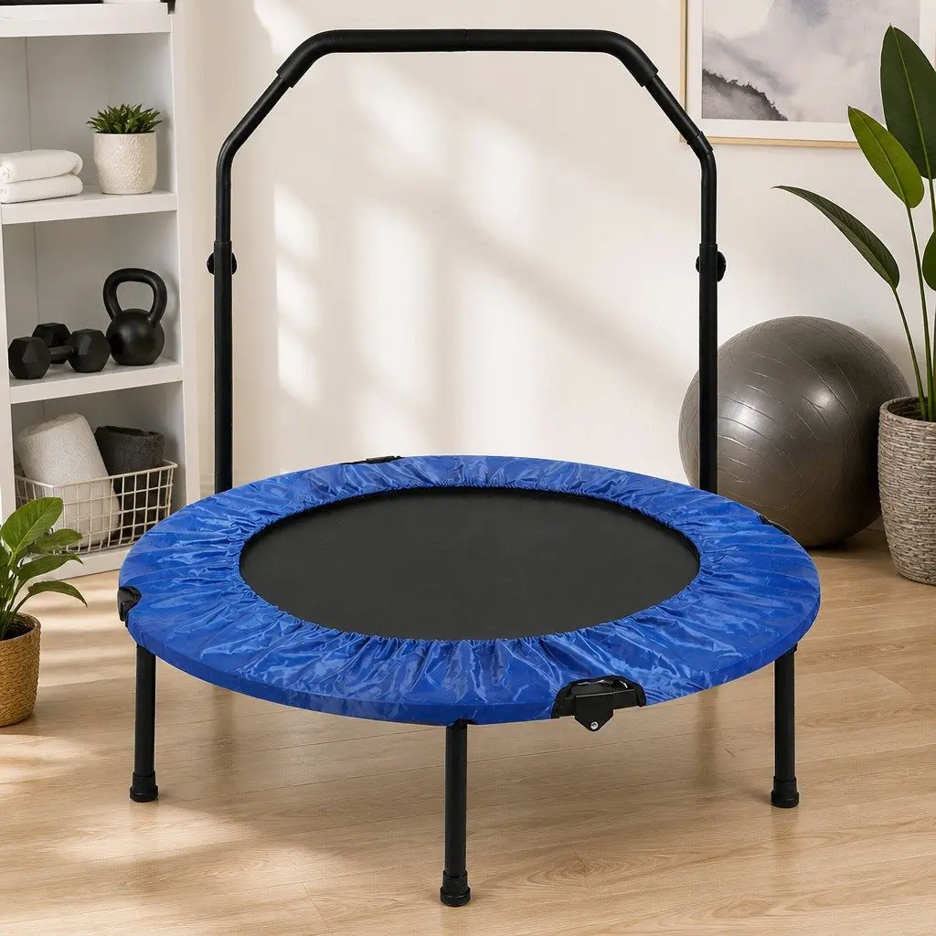 40 Inch Foldable Mini Trampoline Rebounder Fitness Bouncer Home