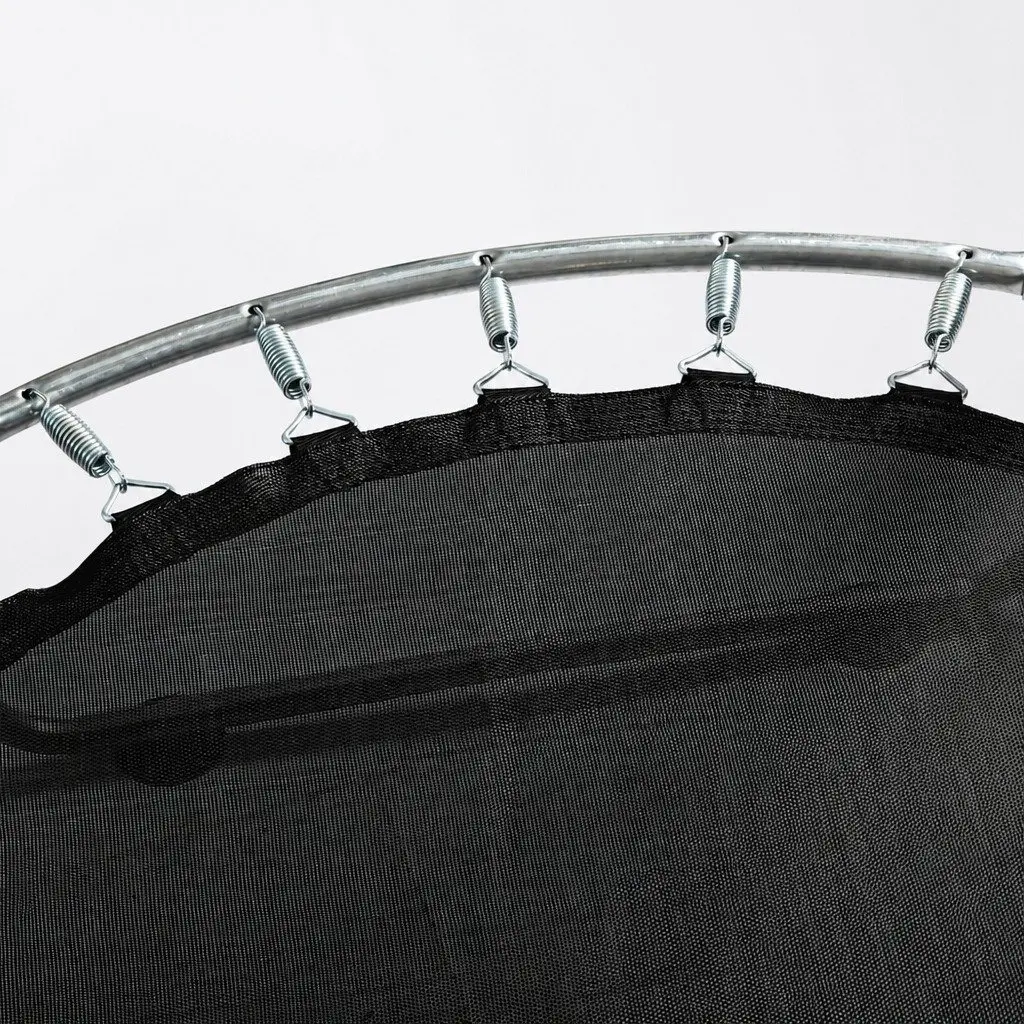 Kids Trampoline 55" Rebounder with Hanging Rings Indoor Outdoor Play Equipment
