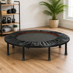 Mini Trampoline 48 Inch Round Exercise Rebounder Foldable Home Gym Fitness