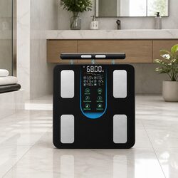 Smart Body Fat Scale Specifications: 31cm x 31cm, 180kg Max