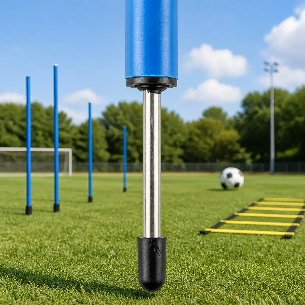 Agility Training Set for Soccer and Football 6 Piece Includes Agility Ladder Poles Cones Jump Rope