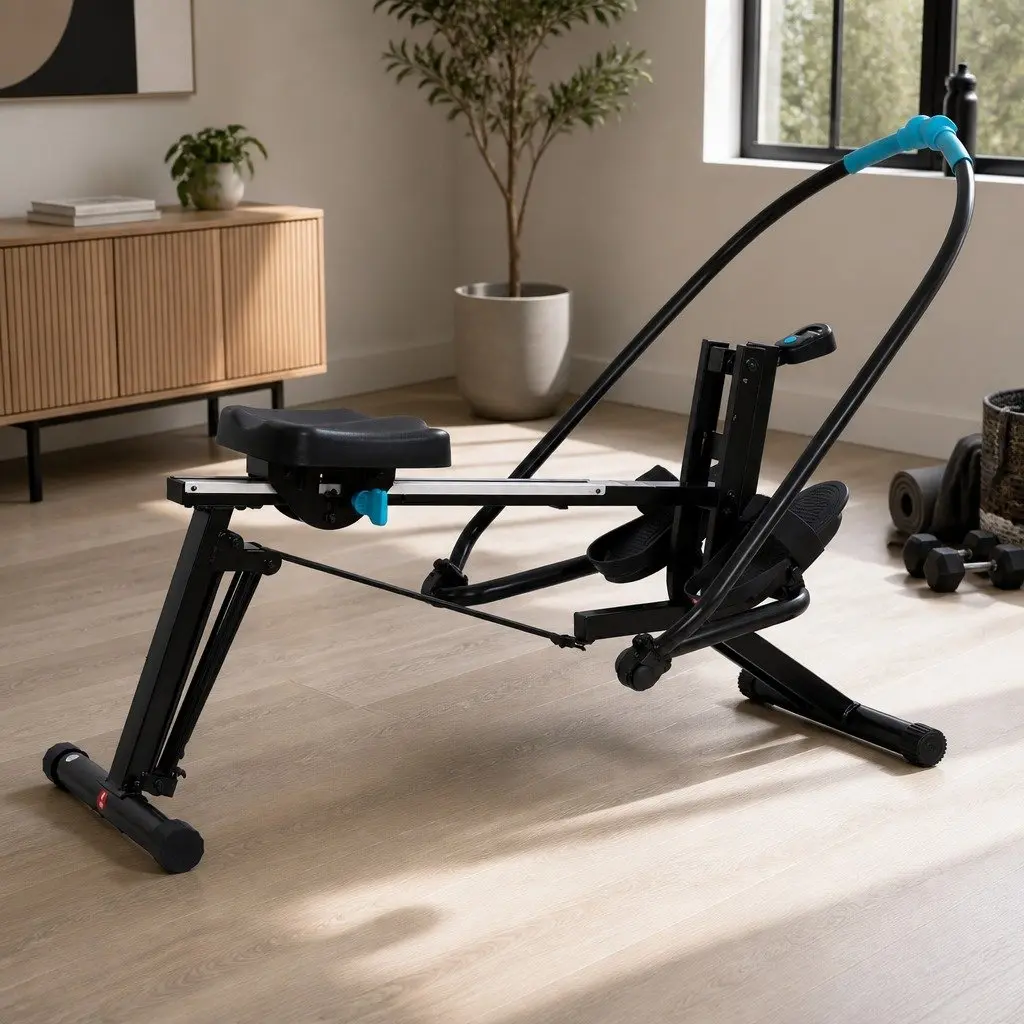 2-in-1 Rowing Machine and Leg Press