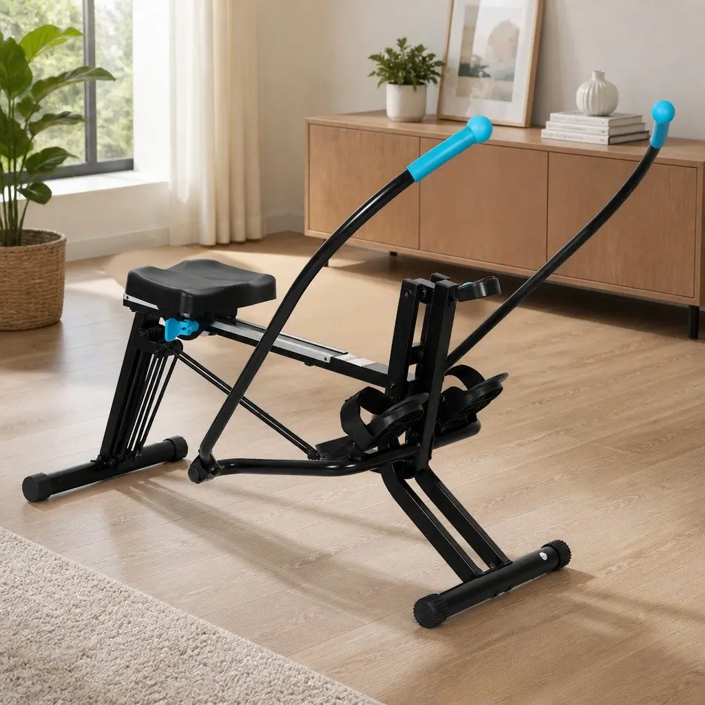 2-in-1 Rowing Machine and Leg Press