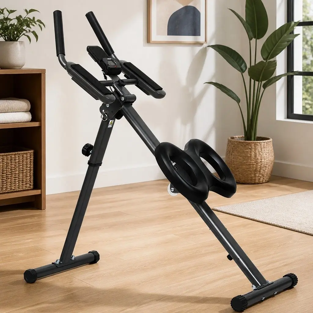 Adjustable Foldable Ab Machine with LED Metrics