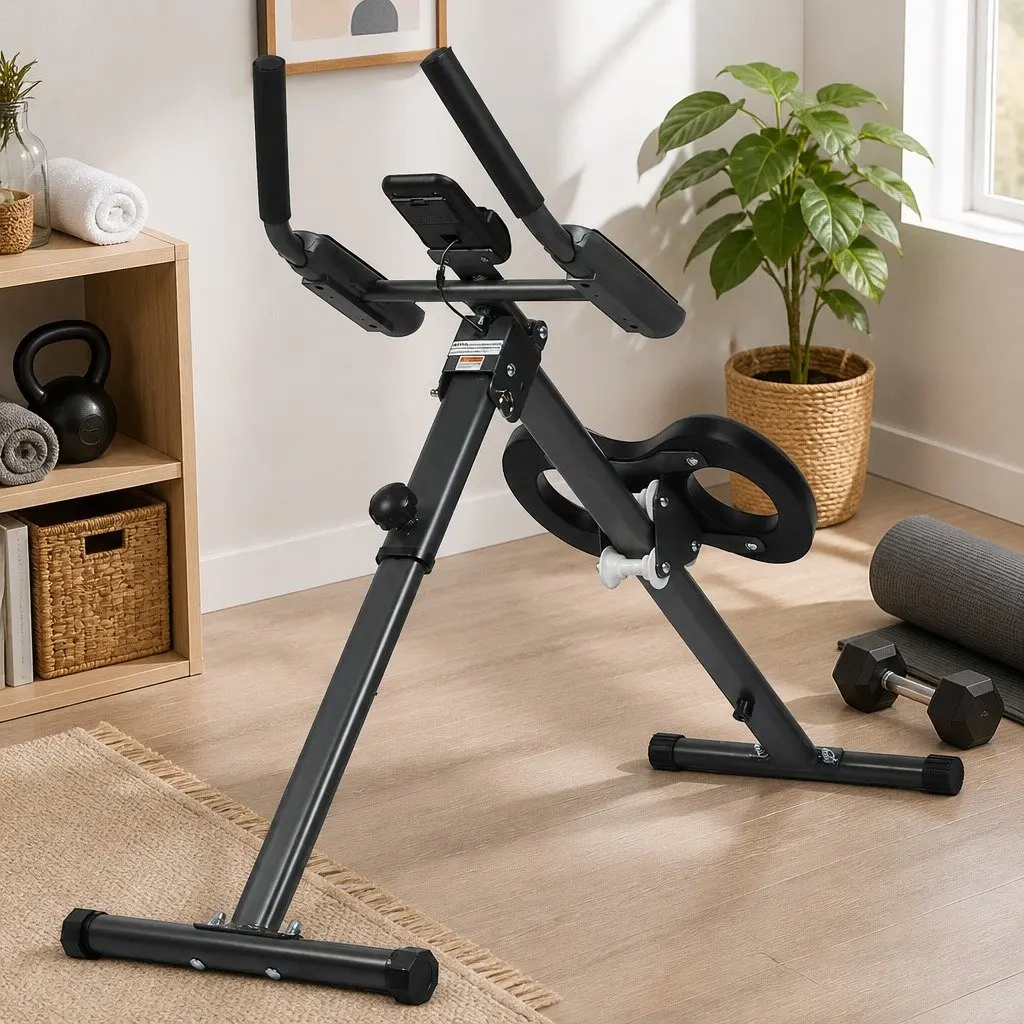 Adjustable Foldable Ab Machine with LED Metrics