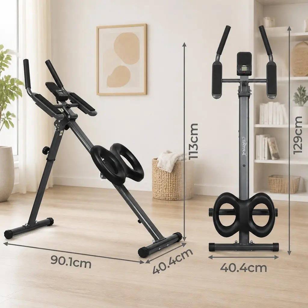 Adjustable Foldable Ab Machine with LED Metrics