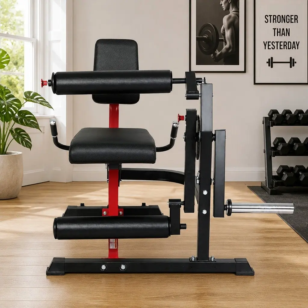 Leg Extension Curl Machine Plate Loaded Home Gym Equipment Lower Body Workout