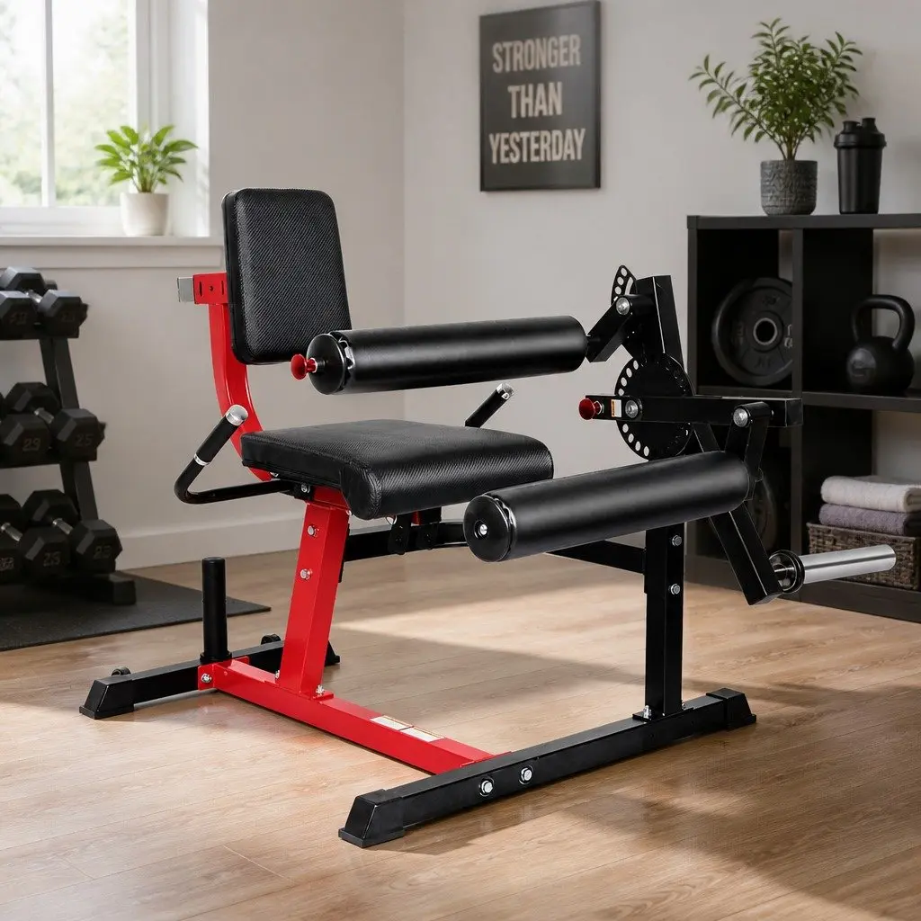 Leg Extension Curl Machine Plate Loaded Home Gym Equipment Lower Body Workout
