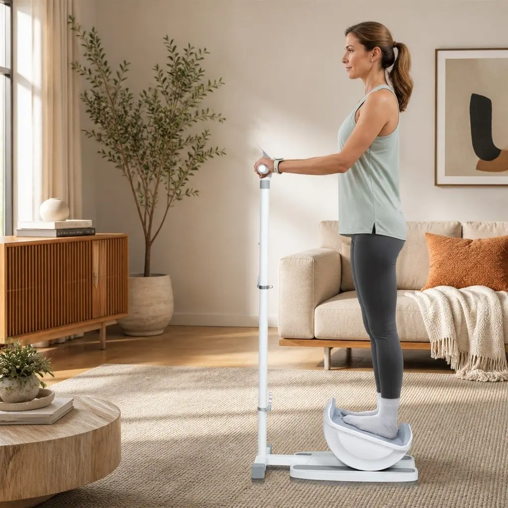 Adjustable Incline Slant Board Leg Stretcher Home Fitness Exercise 55cm x 31cm x 134cm