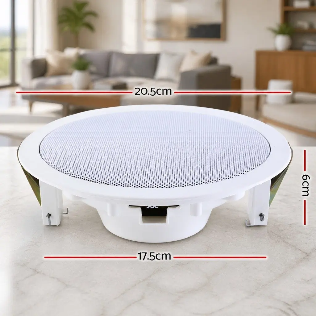 6 Inch Ceiling In-Wall Speakers Home Audio System White 4pcs Tweeter Stereo